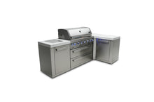 Load image into Gallery viewer, MONT ALPI 6-BURNER ISLAND WITH A 90-DEGREE CORNER-MAi805-90