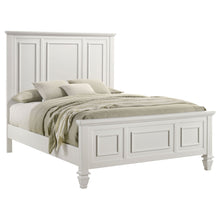 Load image into Gallery viewer, Copper - Queen Panel Bed With Structured Headboard And Slatted Design - White