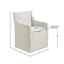 Load image into Gallery viewer, Traditional Skirted Dining Arm Chair