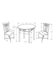 Load image into Gallery viewer, 3 Pieces Dining Table Set, Small, Round, Contemporary & Modern