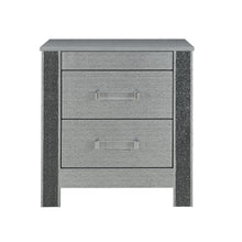 Load image into Gallery viewer, Lorenzo - Nightstand With Hidden Compartment And Handles - Silver