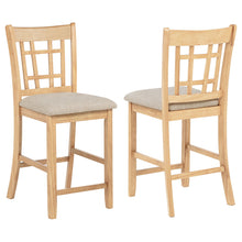 Load image into Gallery viewer, Davis - Counter Height Dining Chair Linen (Set of 2) - Light Oak