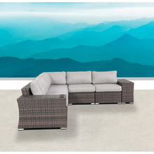 Load image into Gallery viewer, Rattan Sectional Sofa Set With Cushions