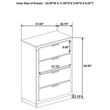 Load image into Gallery viewer, Sophia - 4 Drawer Chest
