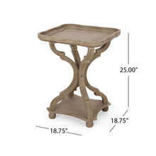 Load image into Gallery viewer, French Country Accent Table With Hourglass Design - Natural