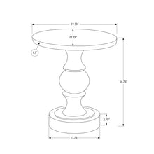 Load image into Gallery viewer, Round Accent Table, Indoor / Outdoor - Black