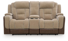 Load image into Gallery viewer, Mixed Motion - Power Reclining Loveseat With Console / Adjustable Headrest