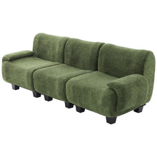 Load image into Gallery viewer, 3 Seater Sofa Couch With Curved Armrests