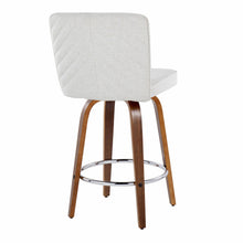 Load image into Gallery viewer, Henry - Contemporary Fixed Height Counter Stool With Swivel With Round Footrest (Set of 2)