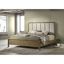 Load image into Gallery viewer, Bernardo - Eastern King Upholstered Bed - Nutmeg Brown