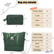Load image into Gallery viewer, Softside Luggage Expandable Set With Duffel Bag Upright Spinner