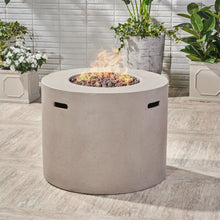 Load image into Gallery viewer, Round Iron Fire Pit With 40, 000 Btu