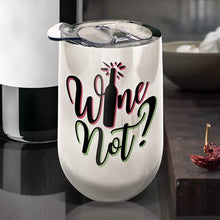 Load image into Gallery viewer, Spoontiques-Wonder Woman Stainless Steel Wine Tumbler, 16 Oz - Double Wall Insulated Drink Cup with Lid for Travel