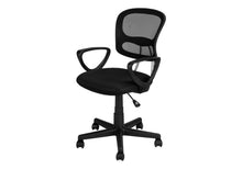 Load image into Gallery viewer, Office Chair, Adjustable Height, Swivel, Ergonomic, Armrests, Mesh, Contemporary / Modern - Black