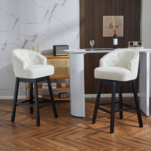 Load image into Gallery viewer, 360 Degree Rotation Swivel Counter Stools (Set of 2)