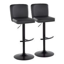 Load image into Gallery viewer, Henry - Contemporary Adjustable Barstool & Swivel With Rounded T Footrest (Set of 2)