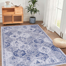 Load image into Gallery viewer, Maval - 8' X 10' Washable Area Rug - Blue