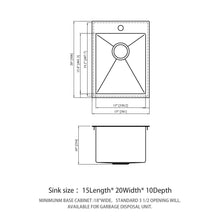 Load image into Gallery viewer, Stainless Steel Drop In Kitchen Sink, Topmount