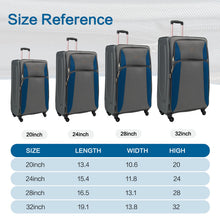 Load image into Gallery viewer, 4 Piece Set Softshell Luggage