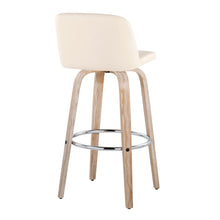 Load image into Gallery viewer, Toriano - Contemporary Fixed Height Barstool With Swivel & Round Footrest (Set of 2)