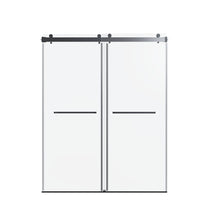 Load image into Gallery viewer, Frameless Double Sliding Shower Door In, Thick Tempered Glass, Reversible Installation