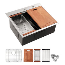 Load image into Gallery viewer, Drop In Kitchen Sink Stainless Steel 16 Gauge