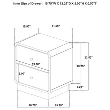 Load image into Gallery viewer, Burton - 2 Drawer Nightstand - Black