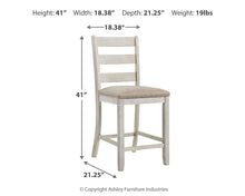 Load image into Gallery viewer, Skempton - Upholstered Barstool (Set of 2) - White