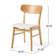 Load image into Gallery viewer, Dining Chairs With Cushioned Seat (Set of 2)