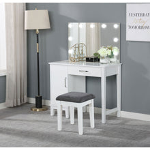 Load image into Gallery viewer, Elijah - Vanity Set With Lighting And Stool - White