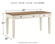 Load image into Gallery viewer, Realyn - Home Office Lift Top Desk - White / Brown