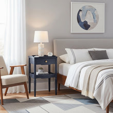Load image into Gallery viewer, Foley - 1 Drawer Nightstand With Pull - Dark Blue