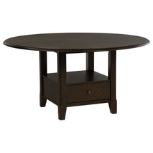 Load image into Gallery viewer, Fulton - Round Dining Table With Drawer - Dark Brown