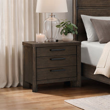 Load image into Gallery viewer, 3 Drawer Nightstand With USB - Dark Oak