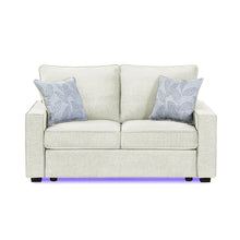 Load image into Gallery viewer, Rita - Loveseat, LED Base Lighting, Cushions And 2 Accent Pillows