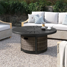 Load image into Gallery viewer, Cassara Resort - Propane Outdoor Fire Pit Table - Brown