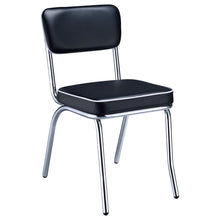 Load image into Gallery viewer, Open Back Upholstered Side Chairs (Set of 2)