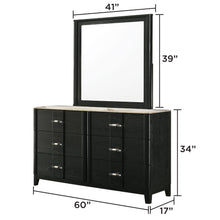 Load image into Gallery viewer, Opel - Bedroom Mirror - Black