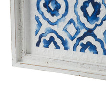 Load image into Gallery viewer, Hanging Sculptures, Modern Wall Art Decor (Set of 2) - White / Blue