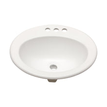 Load image into Gallery viewer, 20 X 18" Modern Ceramic Oval Undermount Bathroom Sink With 3 Faucet Holes - White