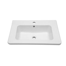 Load image into Gallery viewer, Rectangular Single Vanity Top With 1 Faucet Hole And Overflow, 28 X 19" - White