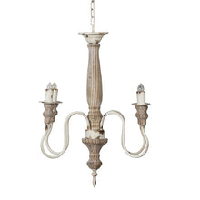Load image into Gallery viewer, 4 Light Chandelier, Hanging Light Fixture With Adjustable Chain For Kitchen, Bulb Not Included - Cream White