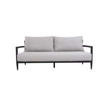 Load image into Gallery viewer, Outdoor Bench Seat Sofa, Sunbrella Cushion, Weather Resistant For Patio - Ember Black