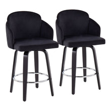 Load image into Gallery viewer, Dahlia - Contemporary Counter Stool Round Footrest (Set of 2)