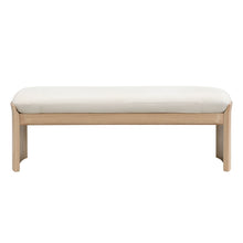 Load image into Gallery viewer, Footstool With Soft Cushion For Living Room - Beige / Natural