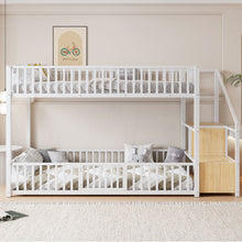 Load image into Gallery viewer, Bunk Bed With Storage Ladder, Compact Design