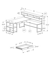 Load image into Gallery viewer, Computer Desk, Home Office, Corner, Storage Drawers, L Shape, Laptop, Contemporary & Modern
