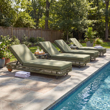 Load image into Gallery viewer, Outdoor Chaise Lounge & Wheels, 5 Position Adjustable Backrest