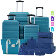 Load image into Gallery viewer, Hardshell Luggage Sets 4 Pieces + Bag Spinner Suitcase With Tsa Lock Lightweight - 16" / 20" / 24" / 28" Luggages