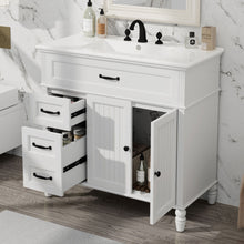 Load image into Gallery viewer, Bathroom Vanity With Sink, Freestanding Cabinet & Drawers